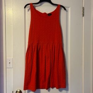 Anthropology Deletta Dark Orange sleeveless Dress - M